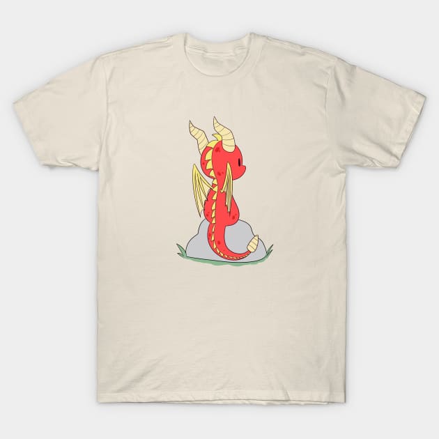 Flame the dragon watcher T-Shirt by SoloSammich